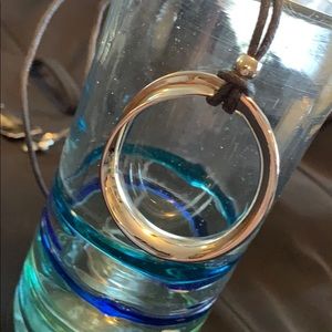 Cookie Lee silver slider necklace